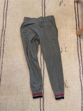 Sundry Gray Kids Sweatpants with Stripe Cuffs